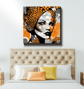 Visual Velocity abstract canvas art in vibrant colors